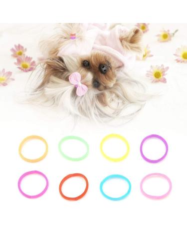 Cyrank 10 Packs Dog Rubber Bands Highly Elastic Coloful Mini Rubber Bands Dog Hair Ties DIY Dog Grooming Hair Accessories for Small Dogs Yorkie Poodle Dog - Buy Online on GoSupps.com