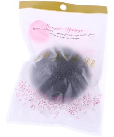 Healeved Konjac Face Cleansing Sponge | Natural Korean Facial Sponge for Deep Cleaning - Black - Buy Online on GoSupps.com