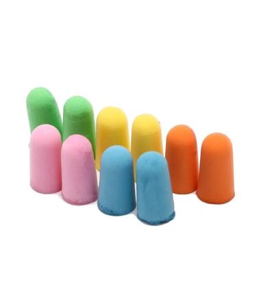 5Pairs Comfort Ear Clip Noise Reduction Foam Soft Ear Plugs Noise Reduction Earplugs Protective for Sleep Slow Rebound Earplugs