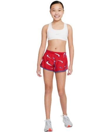 Nike Girl's Dry Tempo Shorts Swoosh - Medium University Red/White/Game Royal - Buy Online on GoSupps.com