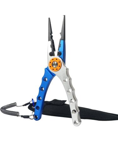 SOUFORCE Spring Bearing Fishing Pliers: Multi Functional Tool with Sheath & Anti-Lost Rope for Saltwater Fishing - Hook Remover, Line Cutter, Crimp, Split Ring Tool - Buy Online on GoSupps.com