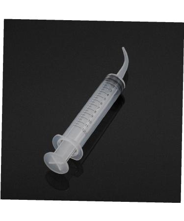 1pc Dental Irrigation Syringe - Curved Tip Tooth Cleaning & Tonsil Stone Remover for Effective Mouthwash - Buy Online on GoSupps.com