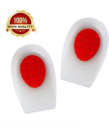 Silicone Heel Cups for Plantar Fasciitis - Comfortable Insoles for Heel Pain Relief - Medium Size Heel Cushions - Buy Online on GoSupps.com