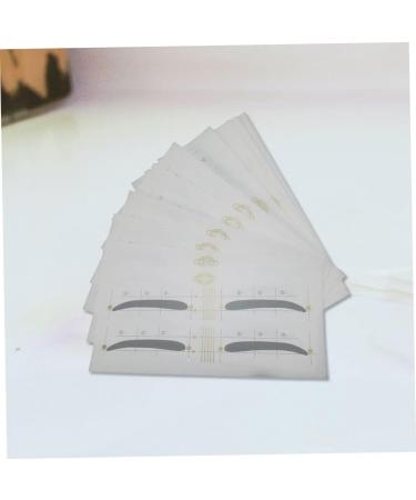 FRCOLOR 12pcs 48 Eyebrow Makeup Tools Eyebrow Card Eyebrow Sticker Stickers Mold Eyebrow Trimming - Buy Online on GoSupps.com