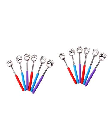 Fomiyes 12 pcs flexible back scratches Rucken scratch hand grip-grave personalized back scratch hand back scratchy tools pull-out back scratch back scratch tool portable