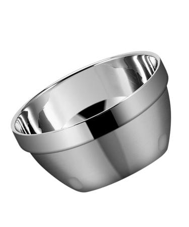 Zerodeko 2pcs Bowl Serving Kids Cutlery Baking Sauce Container Dessert Dish Stainless Steel Child Tableware 12X12X6CMx2pcs Silverx2pcs