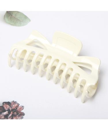 Large 5.5 Inch Frosted Black Hair Claw Clips for Women - Pack of 2 | Non-Slip Big Plastic Hair Clamps | Hair Accessories for Thick Hair (Color A) - Buy Online on GoSupps.com