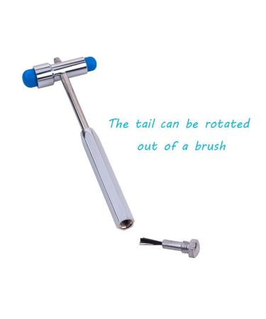QIYUN Tromner Neurological Reflex Hammer with Needle and Brush - Neurologic Diagnosis and Testing Tool - Lightweight Blue Reflex Hammer - Buy Online on GoSupps.com