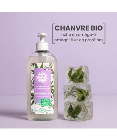  Pulpe de Vie Pulpe de Vie - Volume & Growth Shampoo Certified Organic Bob Marl hair XL 400 ml - Zero Waste! Hemp - Voluminous & Healthy Hair - Organic - Buy Online on GoSupps.com