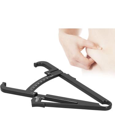 Precision Body Fat Measuring Slide - Unisex Skin Wrinkle & Fat Measurement Tool in Black - Ideal for Men & Women - Buy Online on GoSupps.com