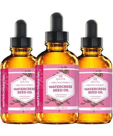 Leven Rose Watercress Organic Seed Oil - 100% Pure Arugula Oil for Hair Growth & Skin Detox - 1 oz - Buy Online on GoSupps.com