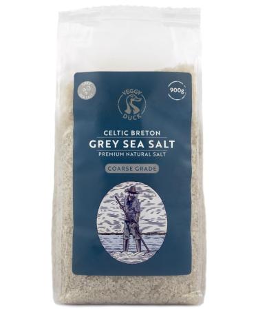 Veggy Duck - Celtic Grey Sea Salt 900g (Coarse Salt) - Unrefined | Natural | GMO-Free | Vegan Friendly | Ideal for Cooking - Buy Online on GoSupps.com