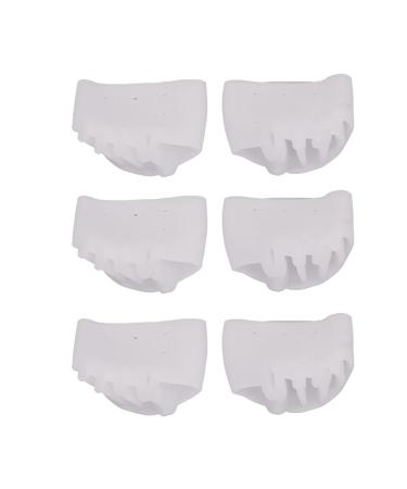 3 Pairs Toe Separator Set Relieve Swelling Fatigue Separating Overlapping Toes Silicone Hammer Toe Corrector with Breathable Holes Toes Spacer Straighteners