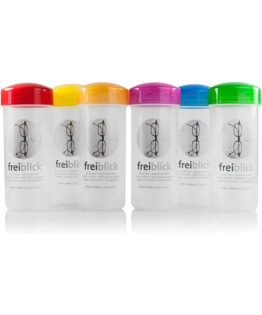 Free View Glasses Bath Set - Yellow | Includes 50ml Cleaner & 40x40cm Microfiber Cloth | Universal Glasses Cleaning Device - Buy Online on GoSupps.com