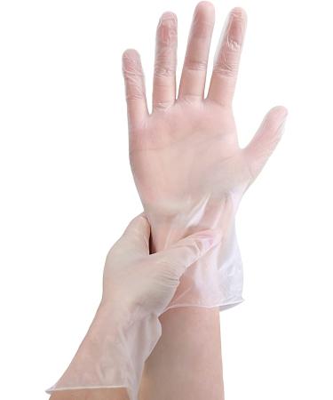 PEIPU Vinyl Disposable Gloves - 50 Large Latex-Free Powder-Free Cleaning Service Gloves - Buy Online on GoSupps.com