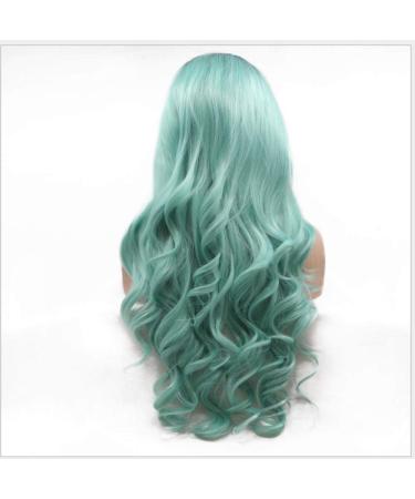 BGHJUE Synthetic Hair Wig with Natural Bangs & Pixie Cut - Fluffy Green Highlights for Women | International Shipping - Buy Online on GoSupps.com