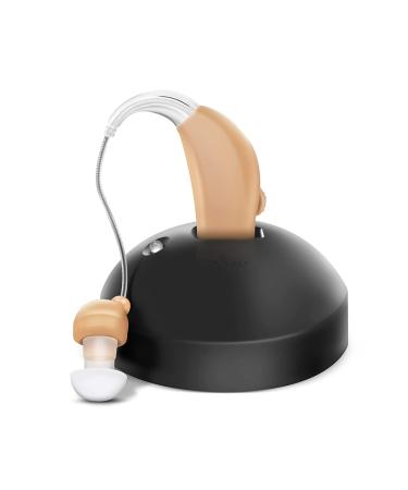 MSA 30X Sound Amplifier BTE PSAD | 30X Amplification | Recharging Station | 6 Silicone Tips & 1 Cleaning Brush | Unisex | Right/Left Ear | Pack of 1 | Nude Color w/ Kit - Buy Online on GoSupps.com