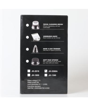 Qhecomce Head Shavers for Men 6-in-1 Elctric Razor for Bald Men 7D Wet/Dry Cordless Men's Electric Shaver Waterproof Grooming Kit - Wireless and Type-C Charging (Black&Silver) - Buy Online on GoSupps.com