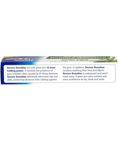 BIOFORCE USA Secure Sensitive Denture Adhesive 1.4 oz - Strong Hold & Comfort for Denture Wearers - Buy Online on GoSupps.com