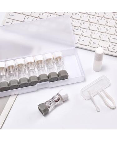 MthH Portable Contact Lens Housing | Compact Cosmetic Storage Box for Eye-Shaped Glasses Gray - Buy Online on GoSupps.com