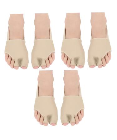 Ipetboom 3 Pairs Toe Straightener Sleeve Big Brace Shims Bunion Spacer Gloves Toe Spacers Thumb Splint Bunion Relief Sleeves Thumb Protector Thumb Brace Straightener Brace Sock Eversion