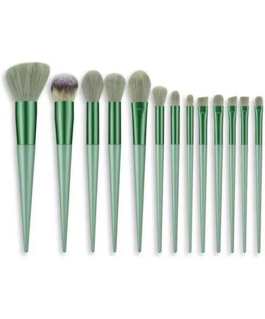 Set of 13 Green Makeup Brushes - Buy Online on GoSupps.com