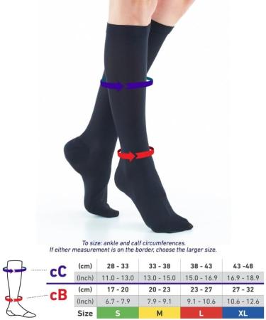 Neo G Travel Compression Socks for Women - XL (43-48 CM) - Graduated Compression, Energizing Inactivity, Flight Companion - Black - Buy Online on GoSupps.com