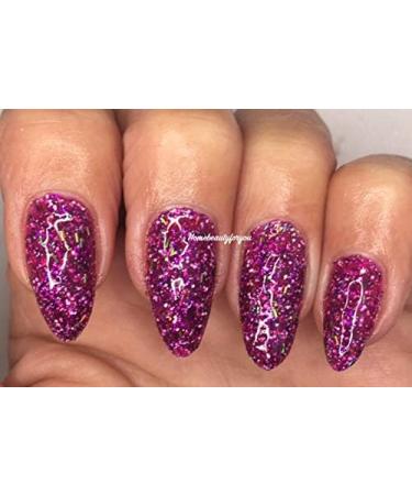 Bluesky Nail Gel Polish Santa Lavender Lavender Deep Pink Purple Multi Colours Glitter UV LED Soak Off Christmas Color - Buy Online on GoSupps.com