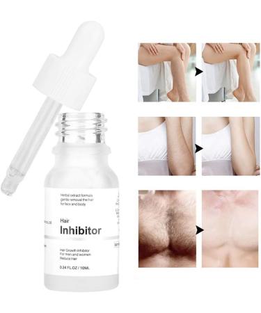  Alvinlite Hair Inhibitor Hair Regrowth Inhibitor Serum Hair Inhibitor Non-Irritant Permanent Hair Removal for Face Arms Legs Underarms Makes Your Skin Smooth (10ml) - Buy Online on GoSupps.com