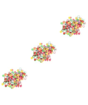 Healeved 12 Packs Nail Art Polymer Clay 3d Polymer Nail Slice Appliques Embellishments Craft Making Beads Nail Decorations for Nail Art Nail Art Craft DIY Nail Decoration Fruit Suite Resin 11X7cmx3pcs Colorfulx3pcs