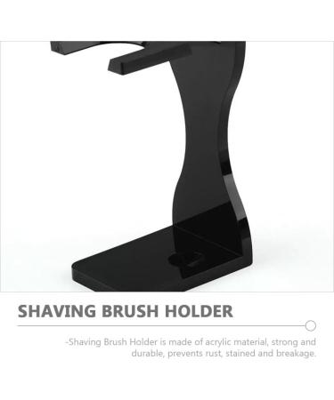 Coheali Bart Brushes Halter Razor Stand - Premium Acrylic Razor & Brush Holder with Large Emasille Bowl for Men - Buy Online on GoSupps.com