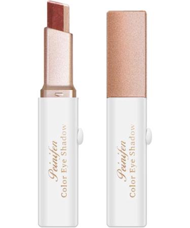 Eyeshadow Stick for Eyes - Natural Pink Brown 6 Gradient Bicolor Shimmer Eye Shadow for Women Girls Eyes Cosmetics Makeup Beginner Matte Finish Shimmer Waterproof Long Lasting Eyeshadow Sillervan 03# Reddish Brown - Buy Online on GoSupps.com