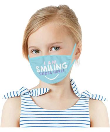 Yliquor 1PC Printed Cotton Facial Covering Washable Face Protection Breathable Cute Cartoon Face Bandanas Anti-Haze Dustproof for Kids (1 PC I) - Buy Online on GoSupps.com