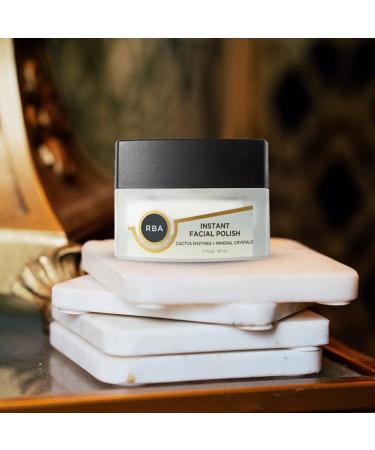 RBA Skincare Instant Facial Polish - Natural Microdermabrasion Exfoliant with Aloe Vera for Smooth Skin - 50ml (2oz) - International Shipping Available - Buy Online on GoSupps.com