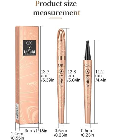 2024 New Magic Eyebrow Pencil with 4 Fork Tip 3D Microblading Eyebrow Pencil Natural Makeup Fine Stroke Magic Eyebrow Pencil Long-Lasting Natural Waterproof Eyebrow Pencil Stay on All Day Dark Coffee - Buy Online on GoSupps.com