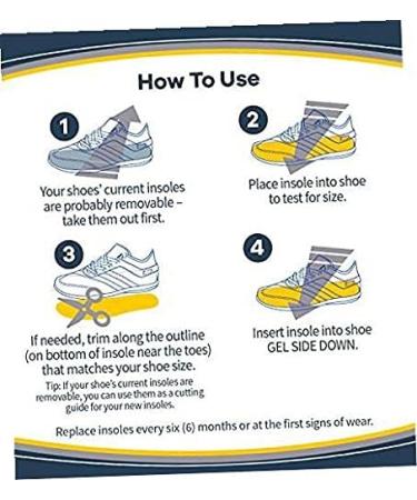 Dr. Scholl's Pain Relief Orthotics Insoles for Men - Heavy Duty Support, Size 8-14 (1 Pair) - Buy Online on GoSupps.com