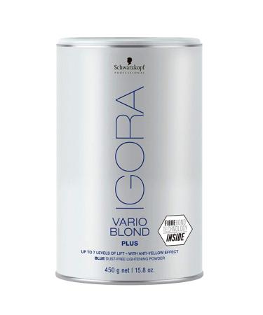 Igora Vario Blond Plus Lightening Powder Blue 450g + M Hair Designs Tint/Brush Comb White Bundle - Buy Online on GoSupps.com