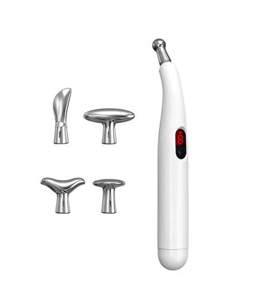 Acupuncture pencil therapy chalk acupuncture pen rechargeable pain relief acupuncture Massagestift Acupoints Detector acupuncture pencils with 5 massage heads