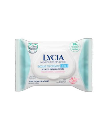 Lycia wet wipes with lotus flower 20 pieces