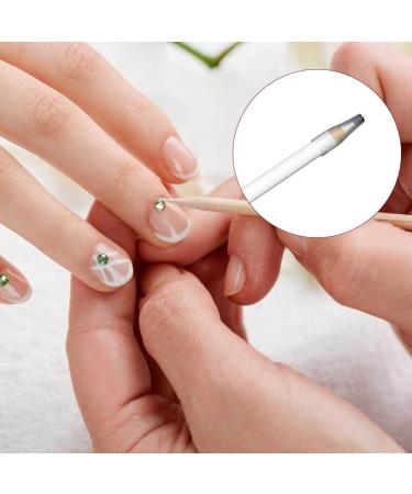kesurpae Rhinestones Wooden Picker Set Nail Art Decoration Wax Pencils DIY Picking Beauty Manicure Craft Supplies for Home 17.cm with cover - Buy Online on GoSupps.com