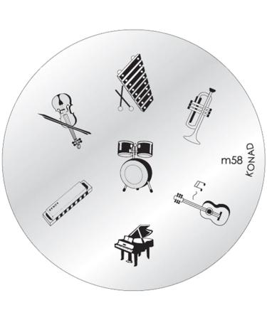 Konad stencil stamping stamping stencil M58