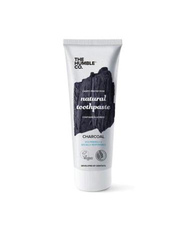 Buy The Humble Co. Activated Carbon Toothpaste with Fluoride (75ml) | Vegan Sugar-Free Eco-Friendly | Dentist Recommended for Fresh Breath & Cavity Prevention - Shop Internationally - Buy Online on GoSupps.com