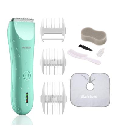 Baby Hair Clippers, Quiet Hair Trimmer for Kids and Children, Waterproof Rechargeable Cordless Haircut Kit for Toddler and Boys, Green - Buy Online on GoSupps.com