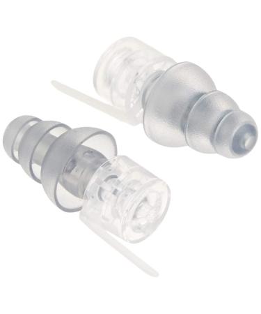 Etymotic Research ER20XS Motorsport High-Definition Earplugs (Noise Reduction Designed To Fit Under Helmets) - Standard Clear Stem w/ Frost Tip Black Earplug Earplugs