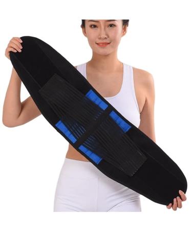 Plus Size S-6XL Lumbar Support Belt Men Women Lower Back Support Brace Adjustable Waist Back Posture Corrector Tummy Tuck Sports Fitness Waist Trainer (Color : Blue Size : 5X-Large) 5X-Large Blue
