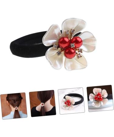 FOMIYES hair accessories hair rope hair ties for women pearl hair tie Premium Hair Scrunchies Multi- scarves for women Petal Hair Tie the flowers Synthetic Shell Flower Resin ponytail Miss - Buy Online on GoSupps.com