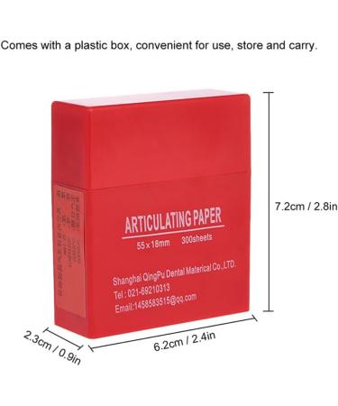 OmeHoin Dental Bite Articulating Paper - 600 PCS Blue Strips | International Shipping Available - Buy Online on GoSupps.com