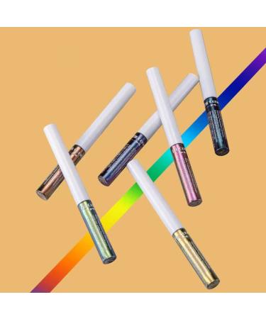 Chameleon Liquid Eyeshadow Set | 6 Metallic Glitter Shades | Long Lasting & Waterproof | Multichrome Makeup - Buy Online on GoSupps.com