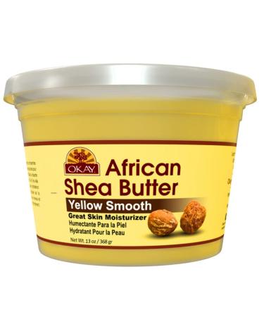Okay Pure Naturals African Shea  Butter Yellow Smooth 13 oz (368 g)
