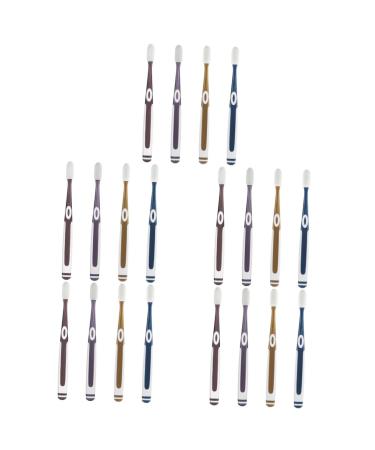 Minkissy 5 sentences 4st nano toothbrush care toothbrush sensitive toothbrush silicone family toothbrush for children dental bristle ears tpu toothbrush from silk travel miniature